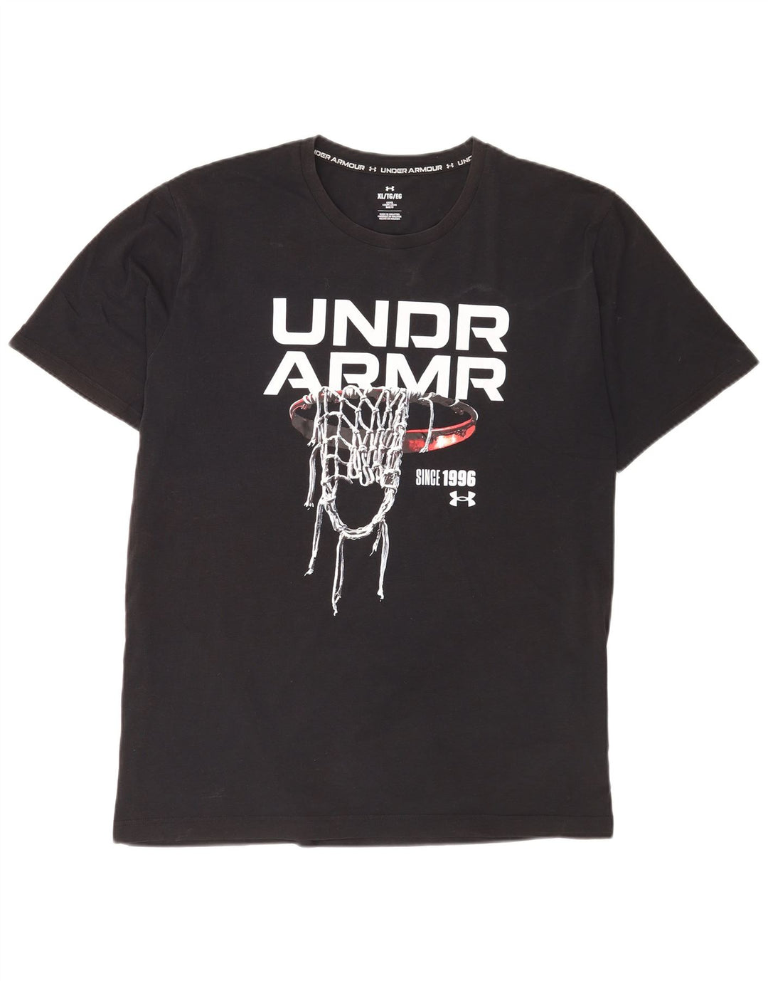 Maglietta grafica da uomo Under Armour Top XL in cotone nero