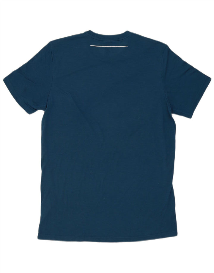 Maglietta Adidas Aeroready da uomo in poliestere blu medio