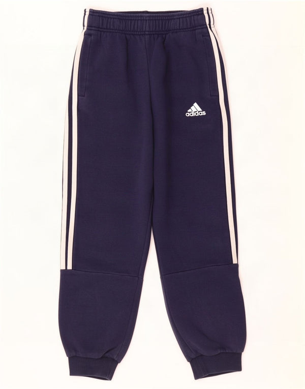 Pantaloni della tuta da ragazzo Adidas Joggers 9-10 anni in cotone blu navy