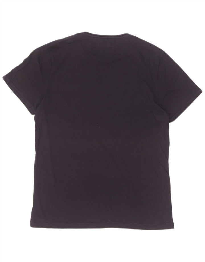 T-shirt grafica da uomo Napapijri Top grande blu navy