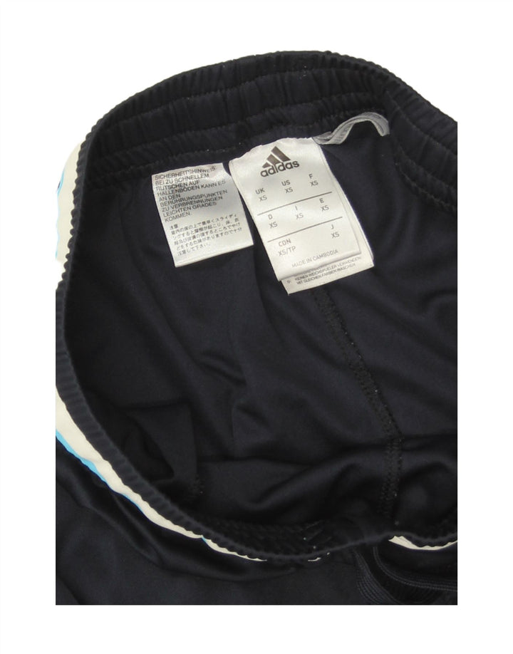 Pantaloncini sportivi Adidas da donna con grafica Bermuda UK 4 XS poliestere blu navy