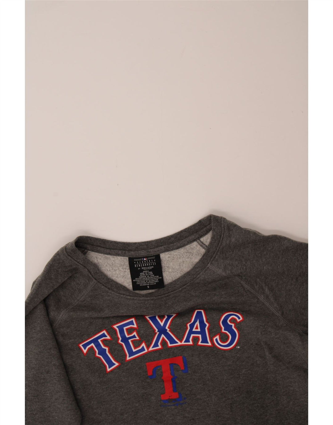 GENUINE MERCHANDISE Womens Texas Sweatshirt Jumper UK 10 Small Grey Vintage Genuine Merchandise and Second-Hand Genuine Merchandise from Messina Hembry 