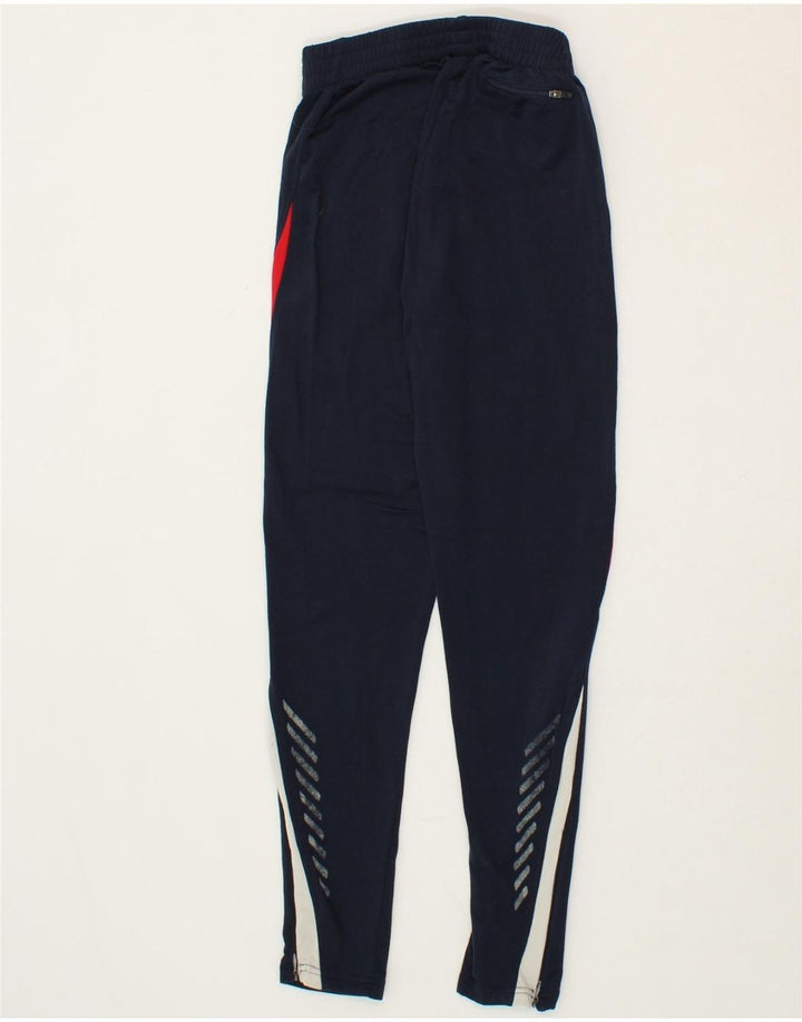 ASICS Girls Tracksuit Trousers 7-8 Years Navy Blue Polyester Vintage Asics and Second-Hand Asics from Messina Hembry 