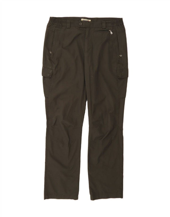 BAILO Mens Straight Cargo Trousers Large W34 L32 Grey Polyester Vintage Bailo and Second-Hand Bailo from Messina Hembry 