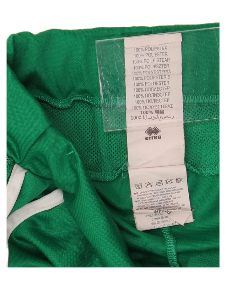 ERREA Mens Graphic Sport Shorts Large  Green Polyester Vintage Errea and Second-Hand Errea from Messina Hembry 