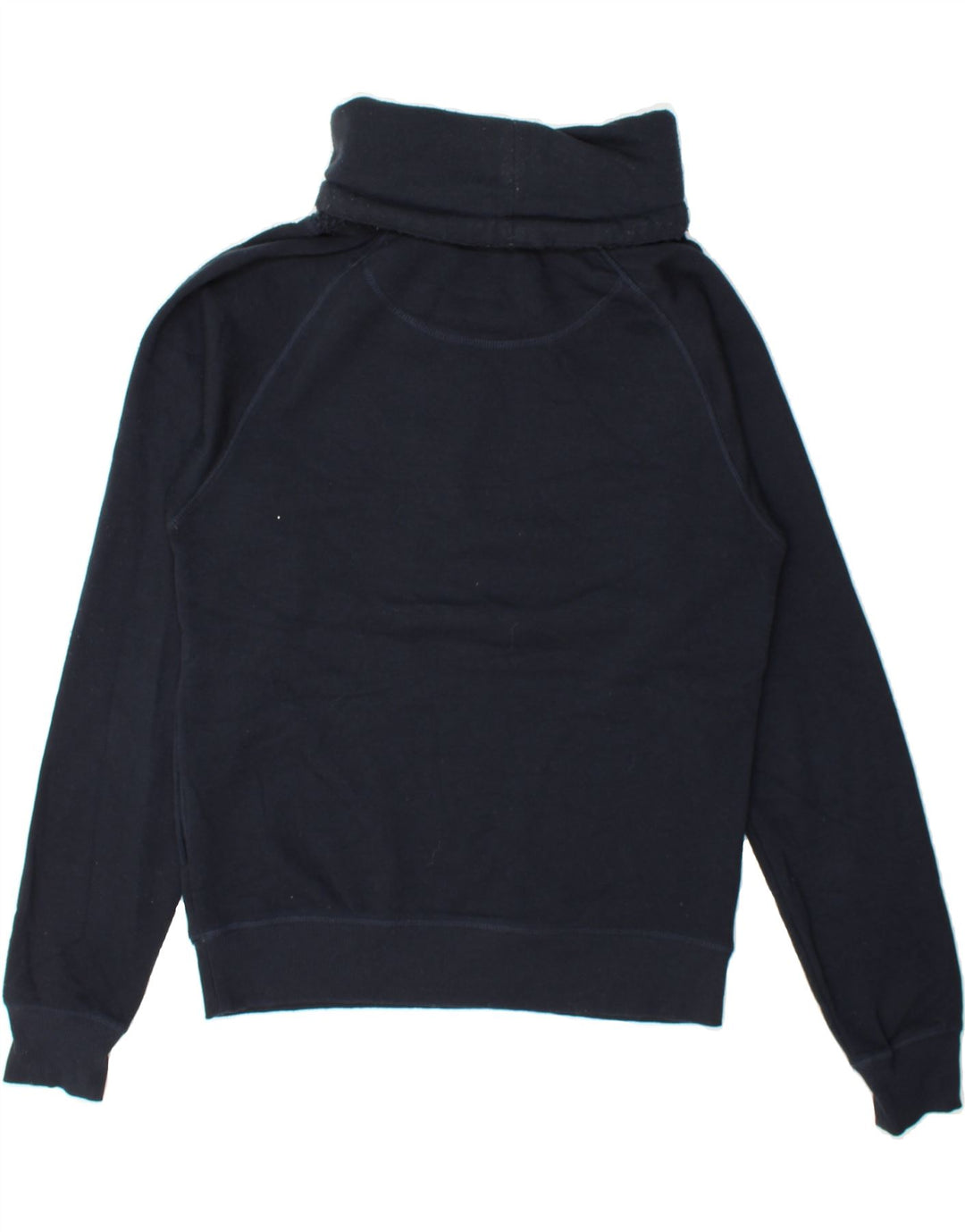 JACK & JONES Mens Roll Neck Sweatshirt Jumper Small Navy Blue Polyester Vintage Jack & Jones and Second-Hand Jack & Jones from Messina Hembry 