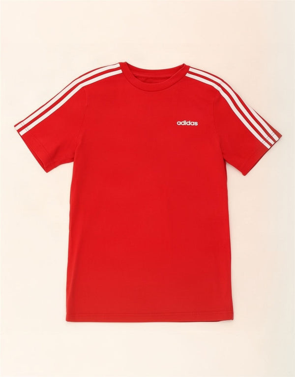 Maglietta Adidas Ragazzo Top 13-14 Anni Cotone Rossa