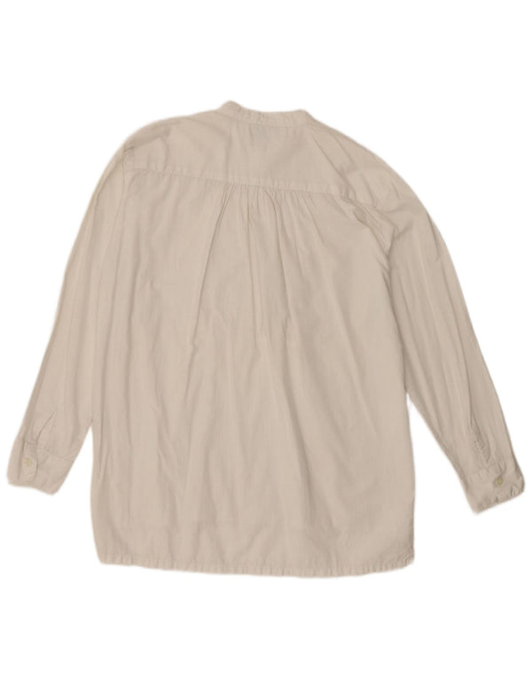 Charro Camicetta a maniche lunghe da donna Top UK 18 XL Viscosa floreale bianca