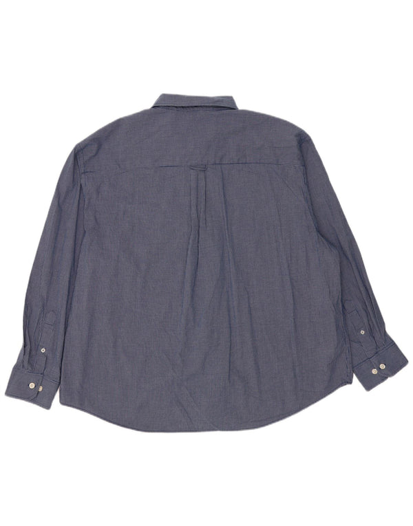 Camicia ampia da uomo Izod 2XL Classica in cotone a quadri blu