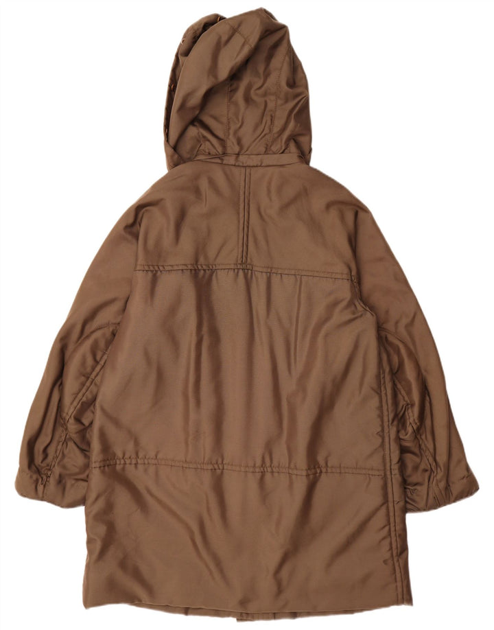 Soprabito con cappuccio da donna Marella UK 18 XL Marrone poliammide