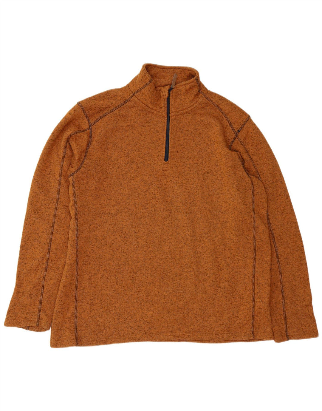 MOUNTAIN WAREHOUSE Felpa da uomo con zip e collo maglione 2XL marrone screziato