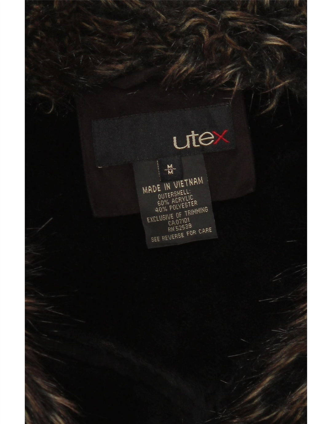 Giacca Sherpa da donna Utex UK 14 Acrilico marrone medio