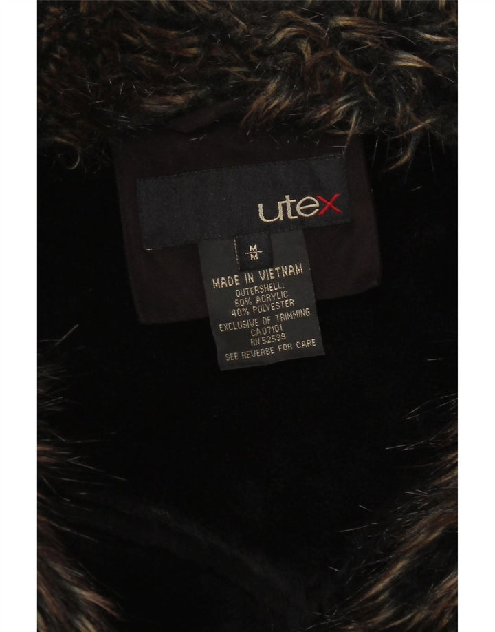 Giacca Sherpa da donna Utex UK 14 Acrilico marrone medio