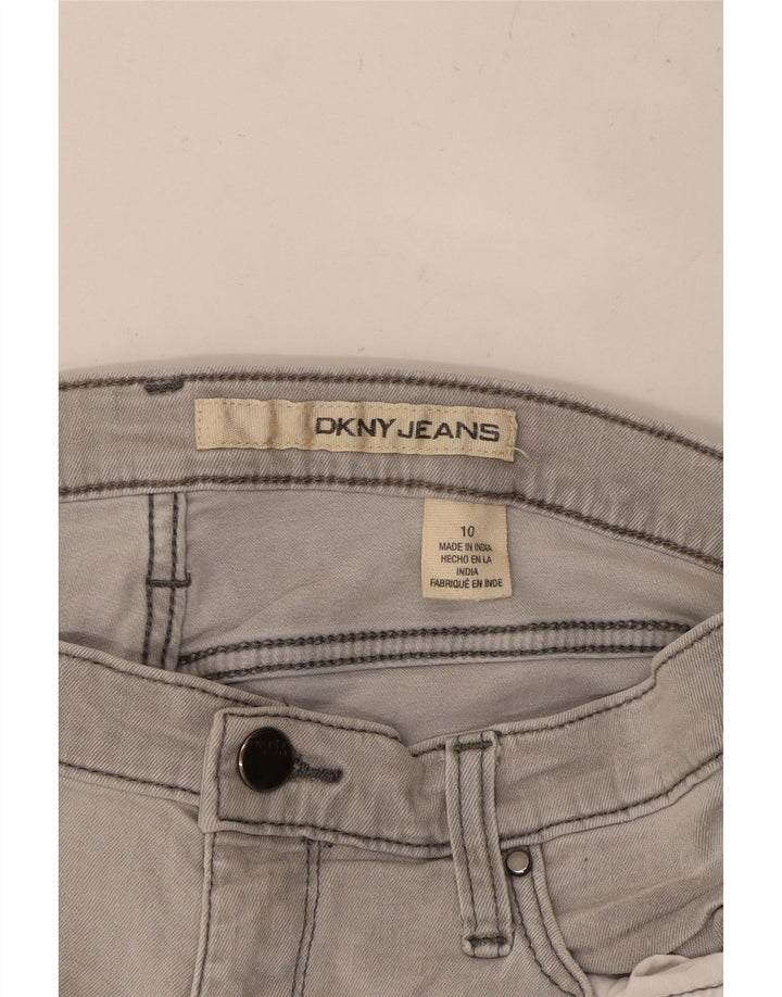 Pantaloncini di jeans da donna DKNY US 10 Large W27 Cotone grigio