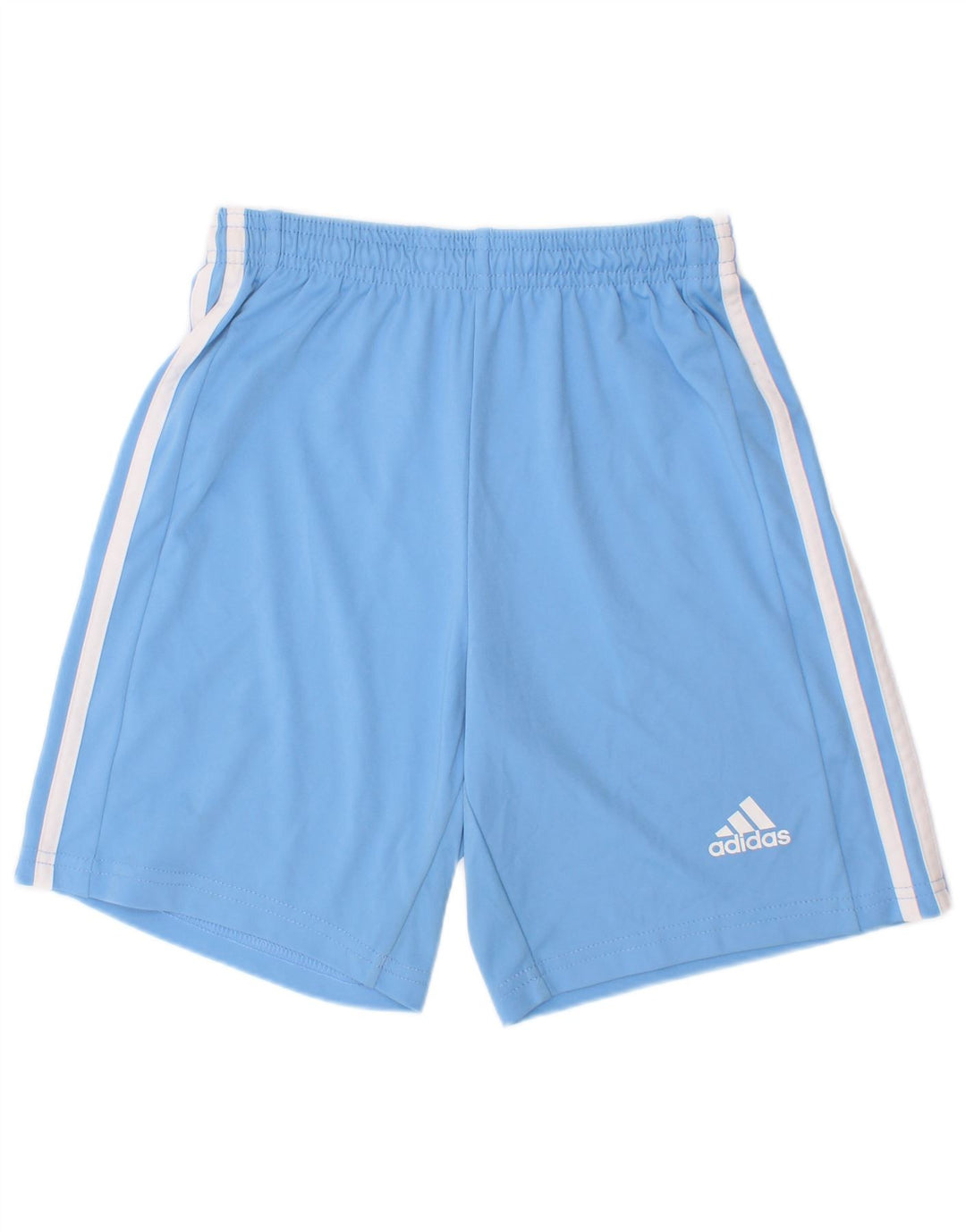 Pantaloncini sportivi Adidas Aeroready da ragazzo 11-12 anni in poliestere blu