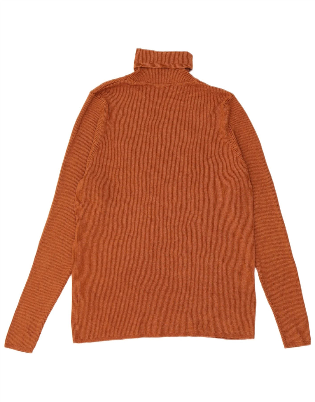 Maglione maglione a collo alto da donna Marks & Spencer UK 20 2XL viscosa marrone