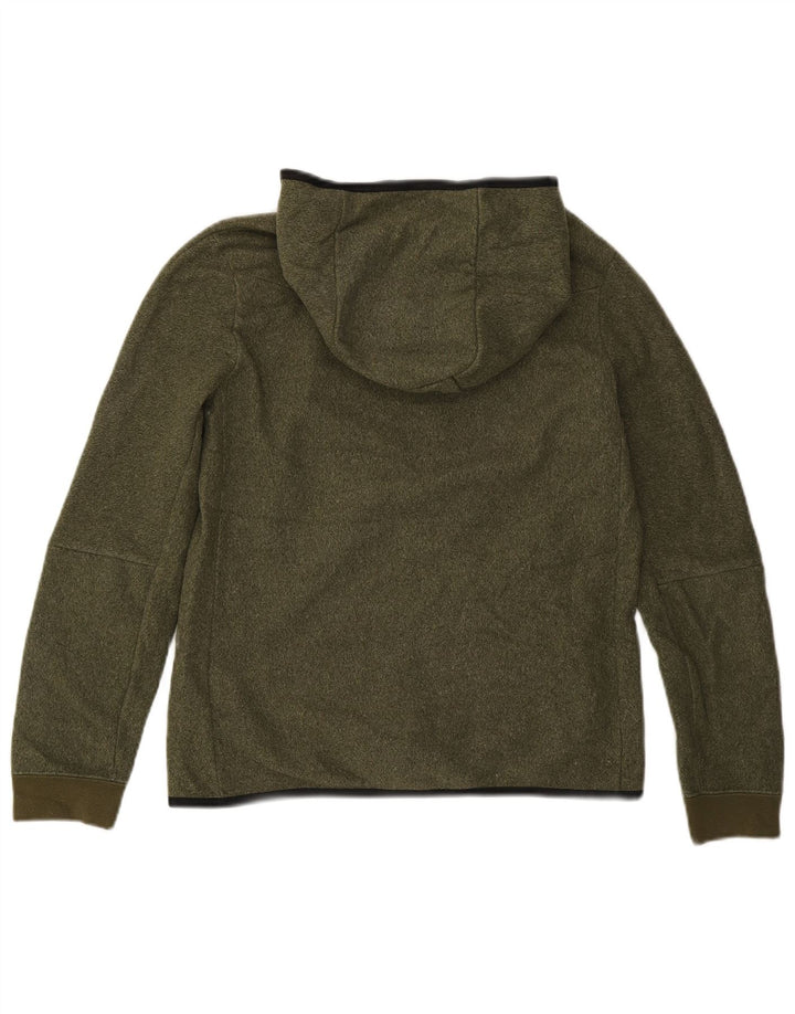 Felpa con cappuccio e zip Nike da bambino 13-14 anni XL poliestere kaki