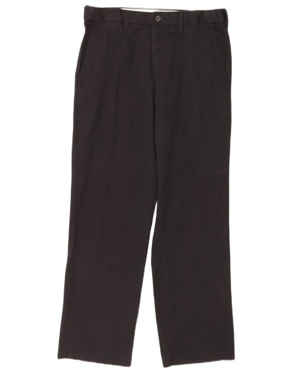 Pantaloni chino dritti da uomo Marks & Spencer W32 L31 cotone nero