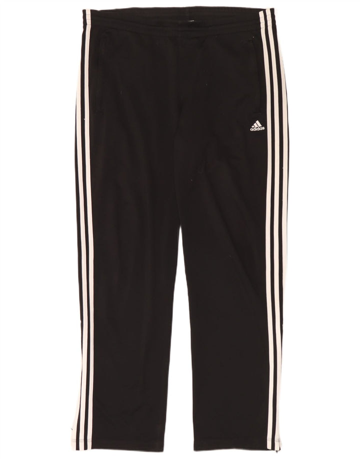 Pantaloni da tuta da uomo Adidas UK 40/42 Medium Nero Poliestere
