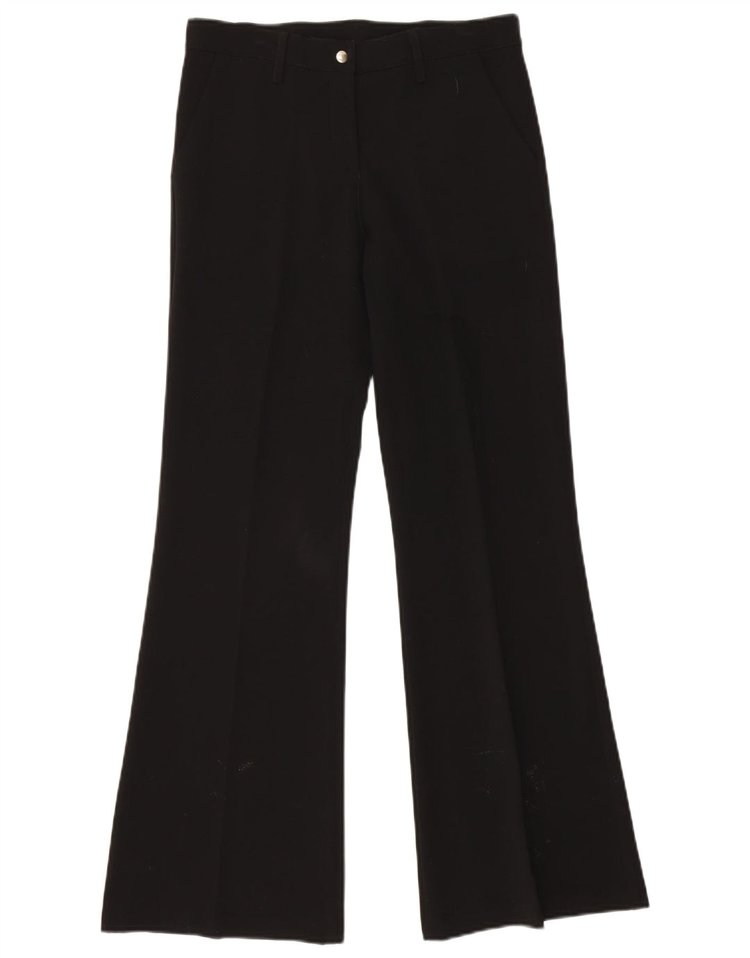 Pantaloni chino bootcut da donna VINTAGE medi W30 L32 poliestere nero