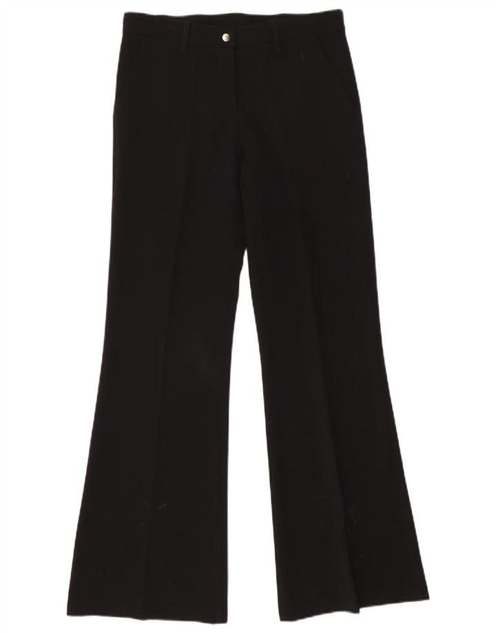 Pantaloni chino bootcut da donna VINTAGE medi W30 L32 poliestere nero