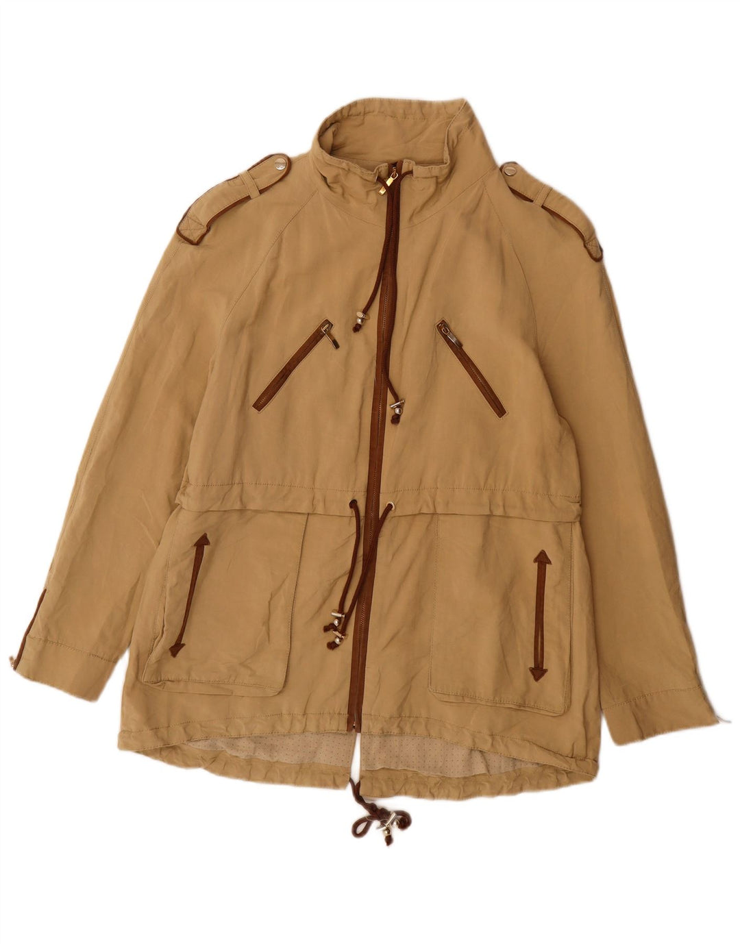 Giacca militare da donna Zara UK 18 XL Beige