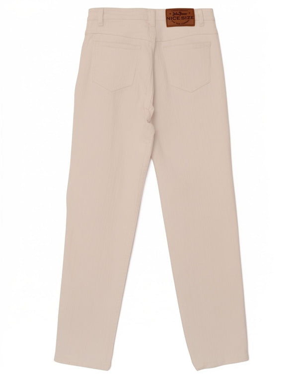Jeans da donna a vita alta John Baner UK 14 Large W28 L30 Cotone bianco