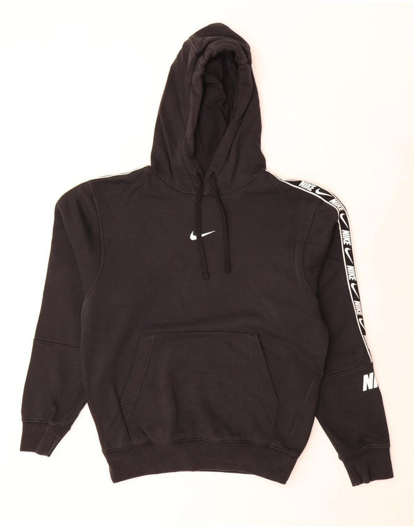 Felpa con cappuccio grafica standard Nike da uomo, vestibilità ampia, XS, cotone nero