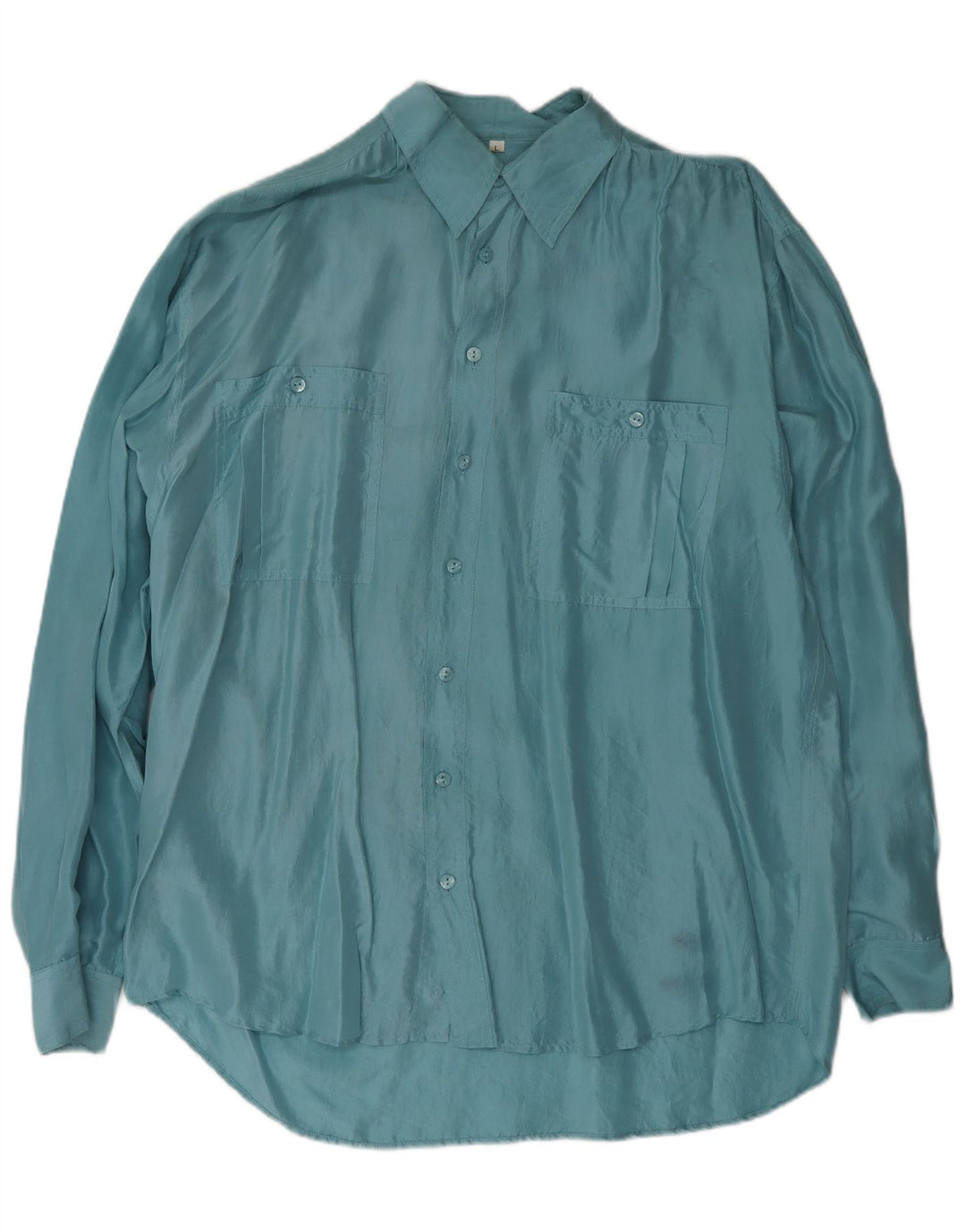 AQUILA Camicia Uomo Large Seta Blu