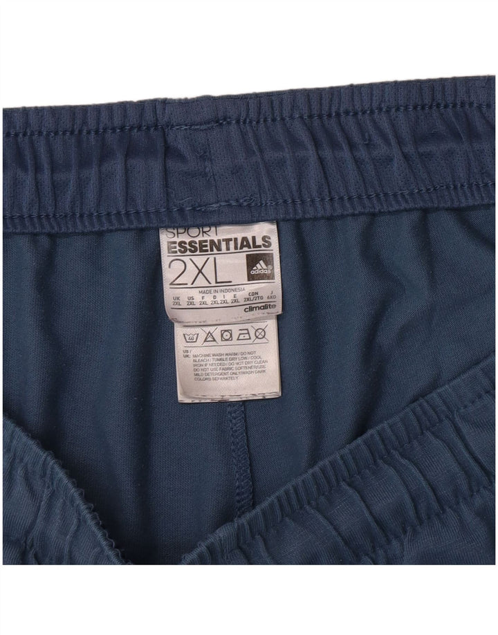 Pantaloncini sportivi Adidas Climalite da uomo 2XL poliestere blu