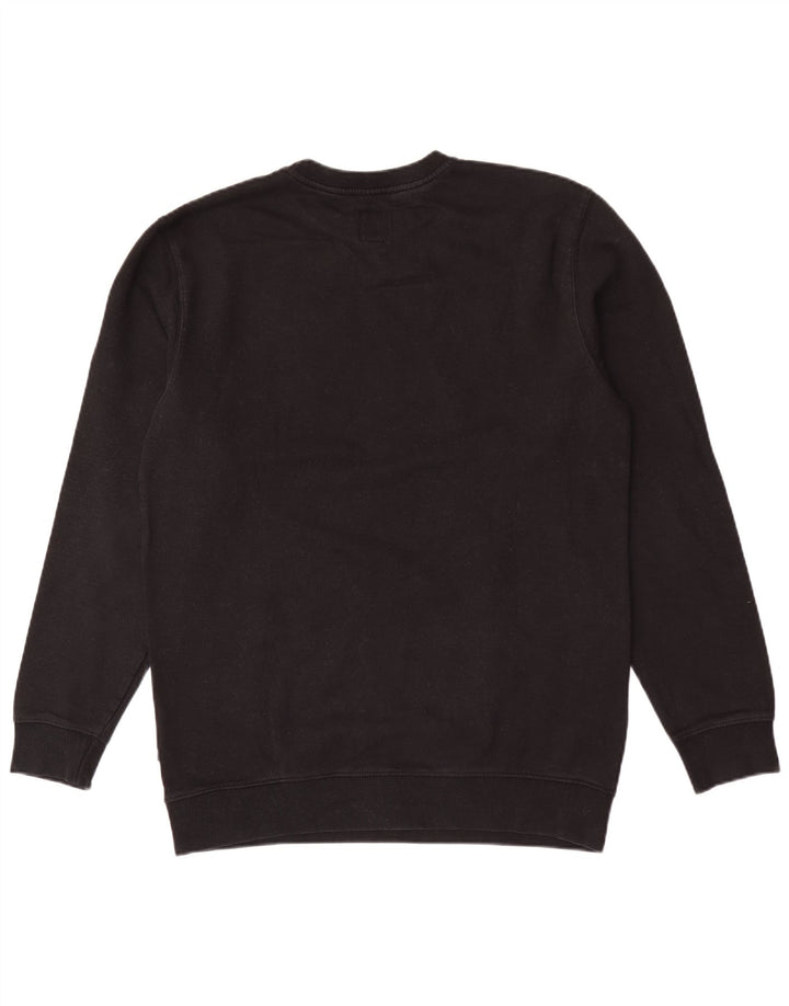 Felpa grafica da uomo Vans, maglione grande, cotone nero