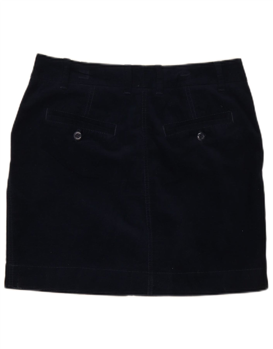 MARKS & SPENCER Womens Velvet Mini Skirt UK 12 Medium W32  Navy Blue
