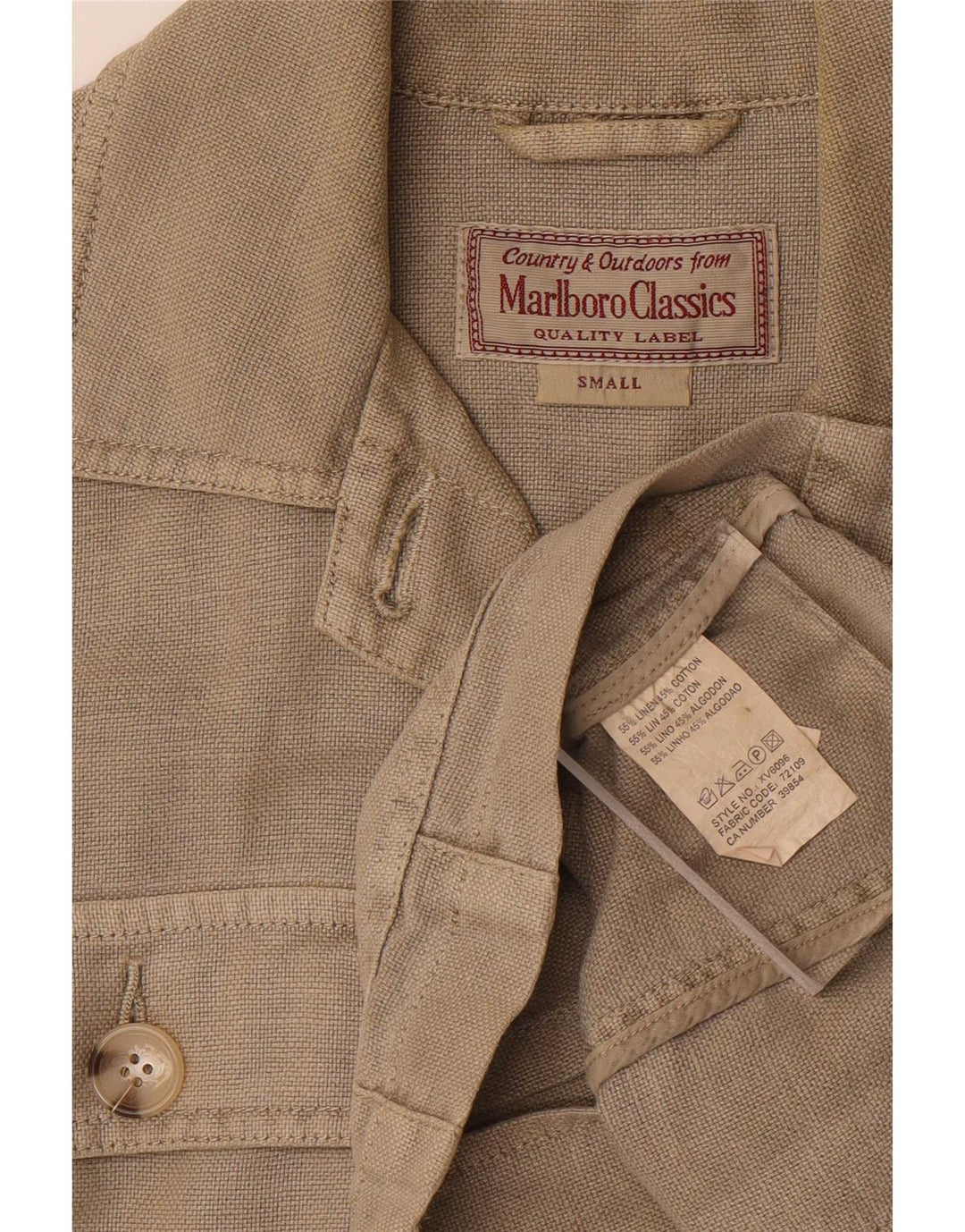 Giacca utility da donna Marlboro Classics UK 10 Small Lino grigio