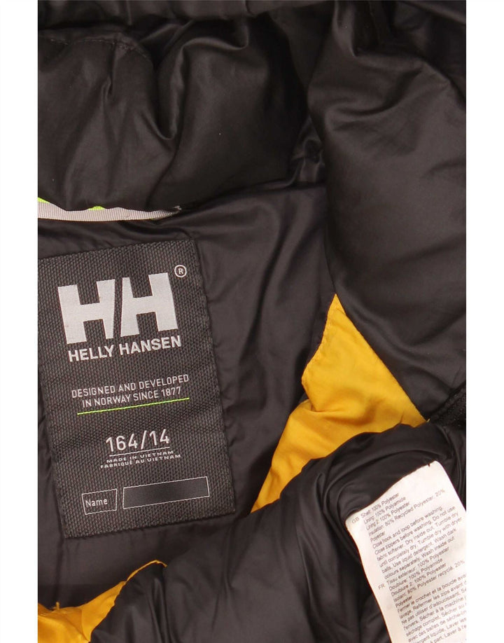 Giacca imbottita con cappuccio da ragazzo Helly Hansen 13-14 anni Colorblock giallo