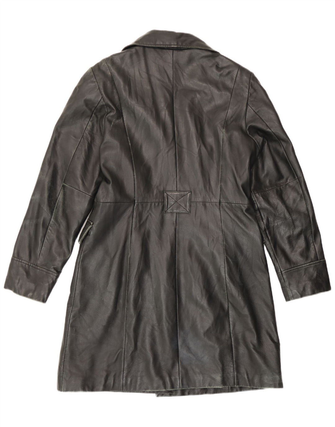 Cappotto In Pelle Donna Conbipel IT 48 XL Pelle Nera