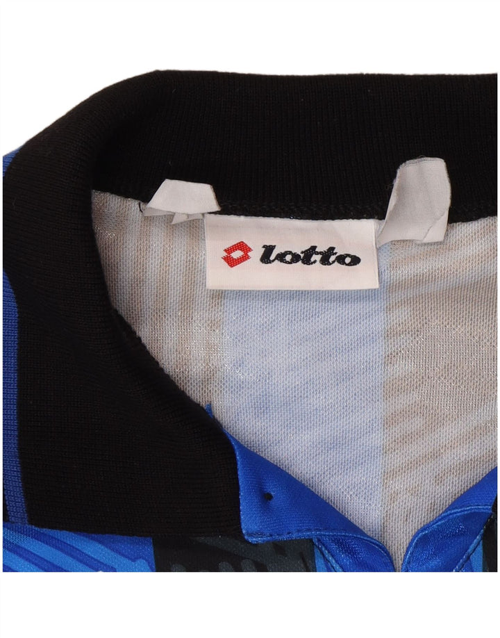 Maglia da uomo LOTTO Atalanta 1991-1993 Home Top Sport a righe blu medio