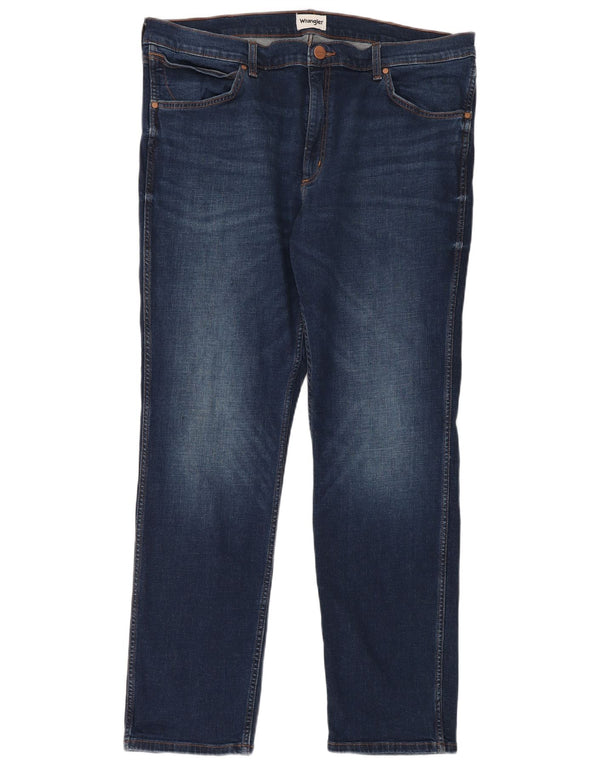 Jeans dritti da uomo Wrangler Greensboro W40 L32 cotone blu