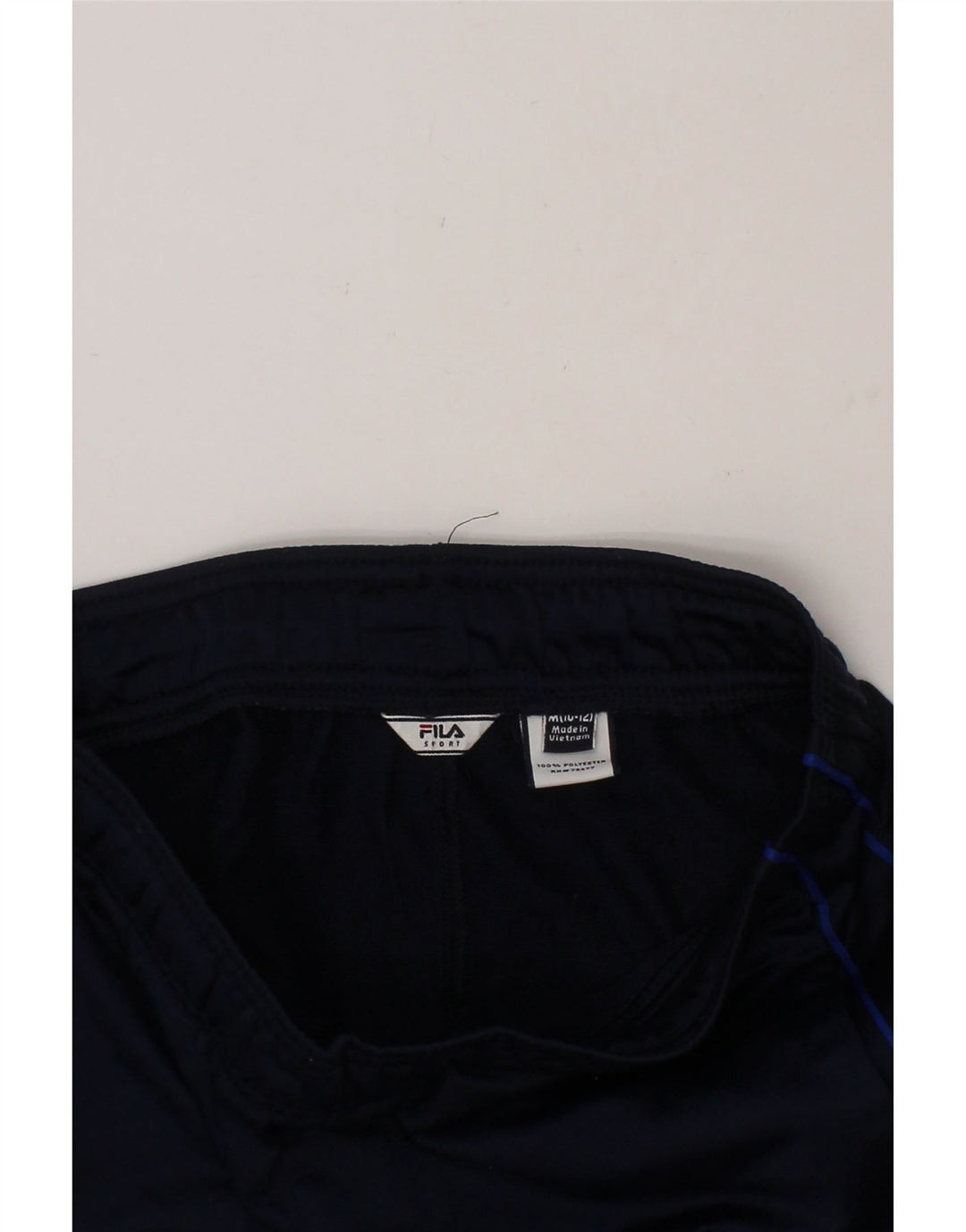 FILA Boys Tracksuit Trousers 10-11 Years Medium  Navy Blue Polyester Vintage Fila and Second-Hand Fila from Messina Hembry 