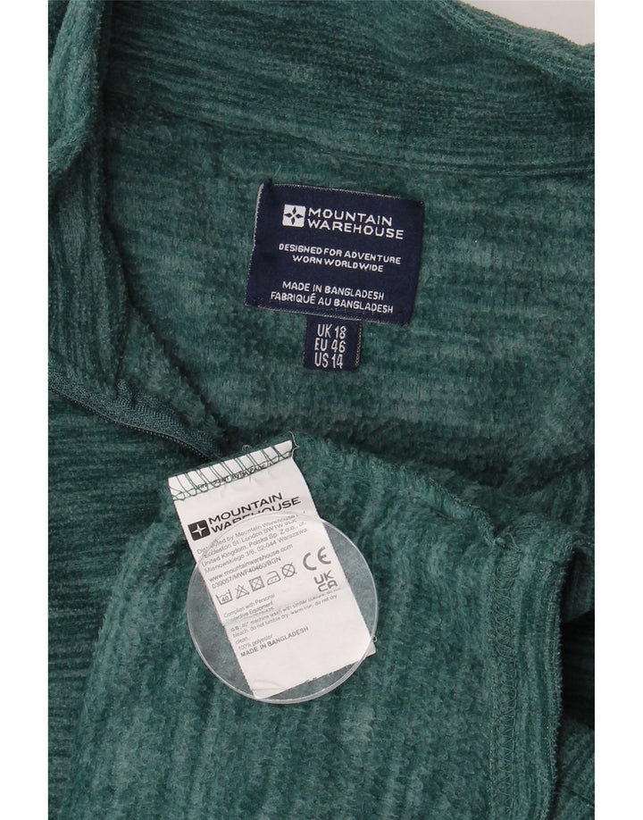 Maglione in pile da donna Mountain Warehouse UK 18 XL Poliestere screziato verde