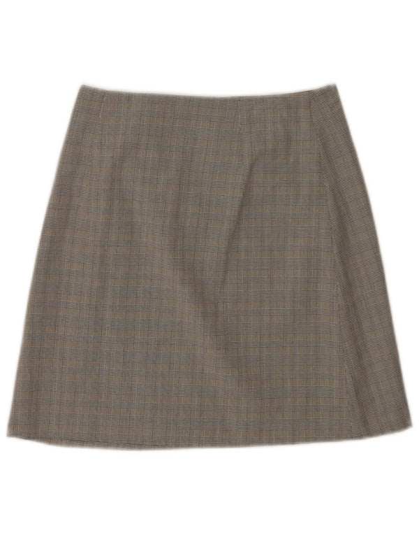Gonna a portafoglio da donna I Gabbiani UK 34 XS W26 Viscosa a quadri grigia