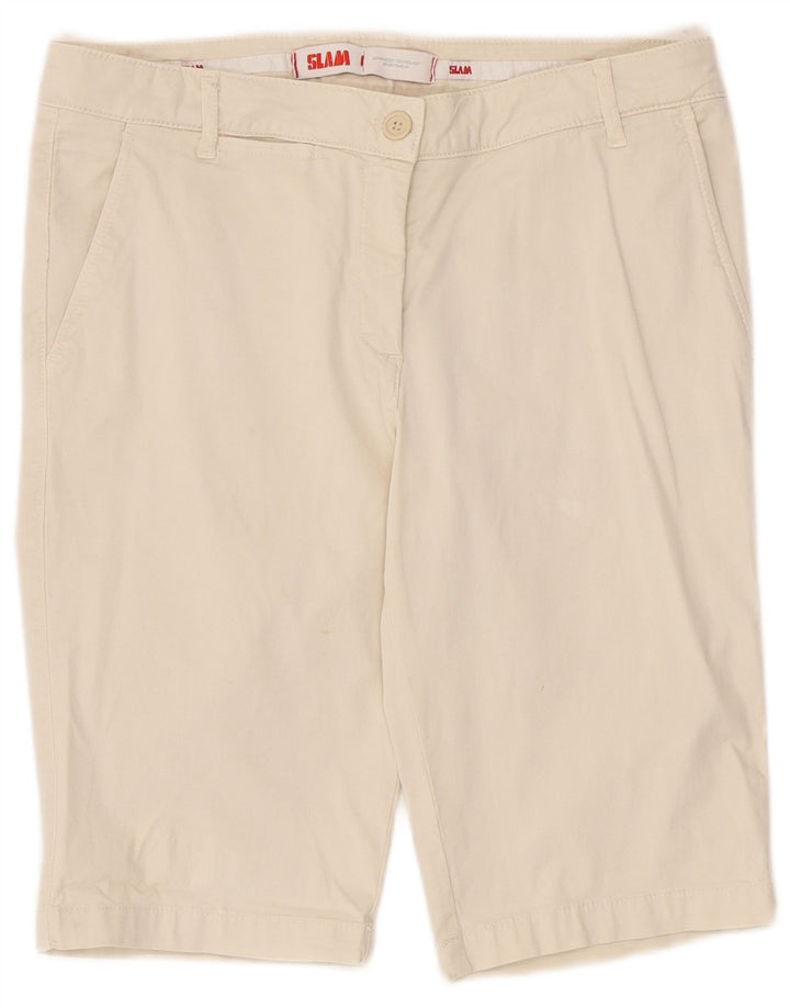 Pantaloncini chino da donna Slam IT 46 Large W32 Cotone Beige