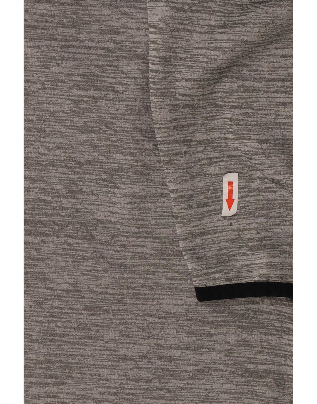 Felpa da uomo Under Armour con collo con zip, maglione grande, poliestere chiazzato grigio