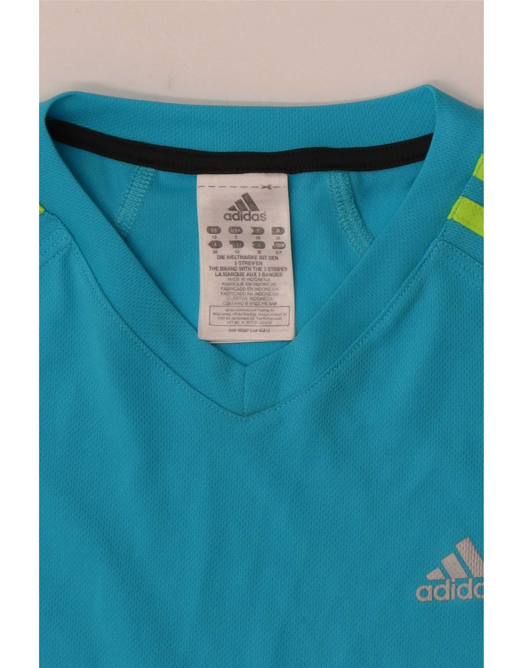 T-shirt da donna Adidas Top UK 10 piccola blu poliestere