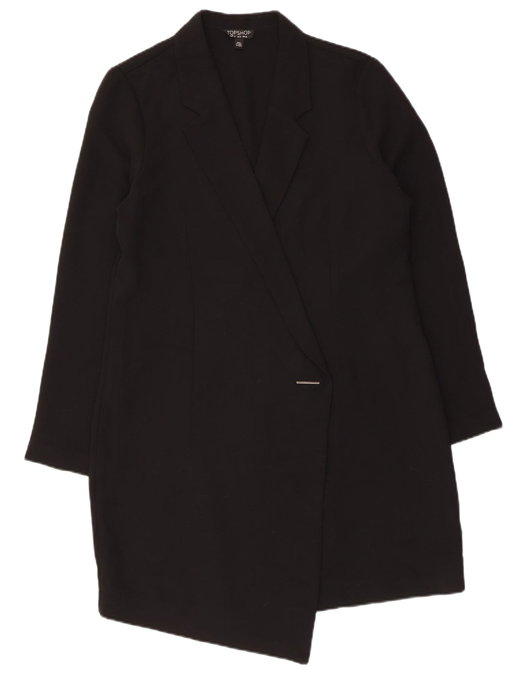Cappotto da donna Topshop UK 12 poliestere nero medio