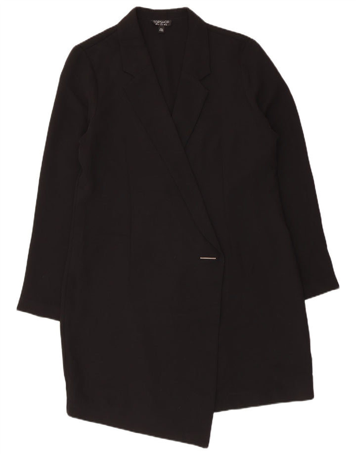 Cappotto da donna Topshop UK 12 poliestere nero medio