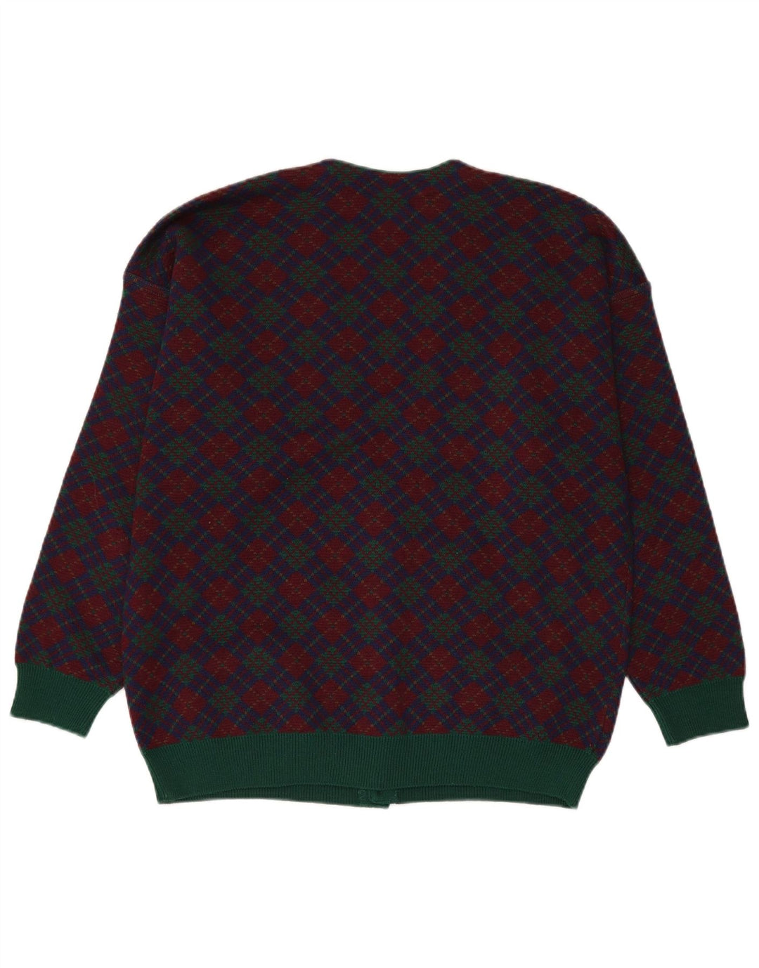 Maglione cardigan da uomo Stefanel medio blu navy Fair Isle