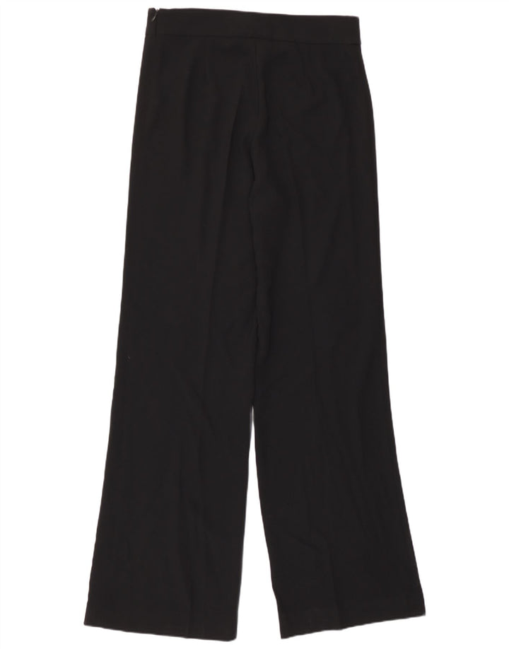 Pantaloni casual a gamba larga da donna Zara medi W30 L33 poliestere nero