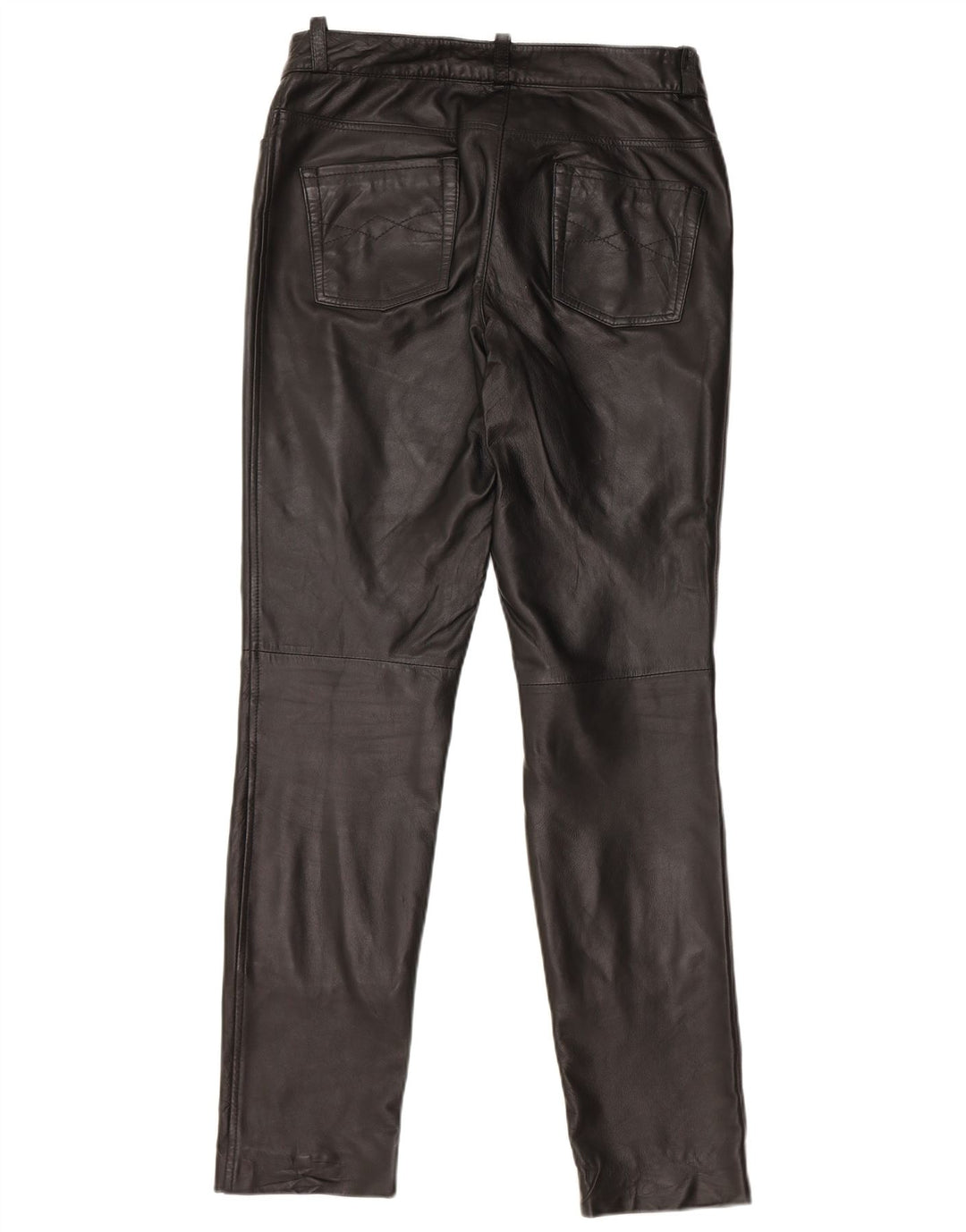 Pantaloni in pelle slim da donna HEINE UK 12 medi W30 L31 Pelle nera