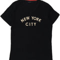 T-shirt grafica da uomo French Connection Top grande in cotone blu navy