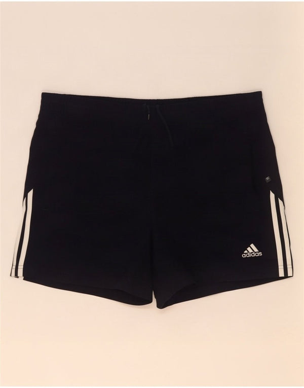 Pantaloncini sportivi da uomo Adidas medi neri in poliestere